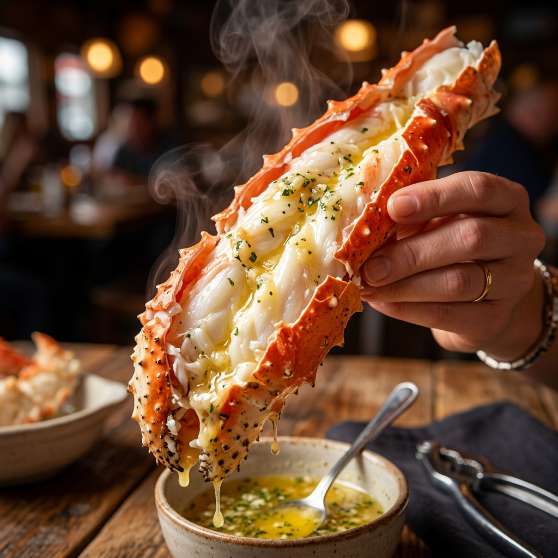 🦀 Luxury Alaskan King Crab Legs – Huge, Meaty & Delicious