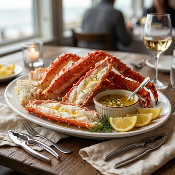 🦀 Luxury Alaskan King Crab Legs – Huge, Meaty & Delicious