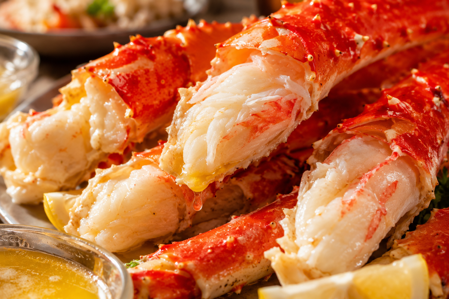 🦀 Luxury Alaskan King Crab Legs – Huge, Meaty & Delicious